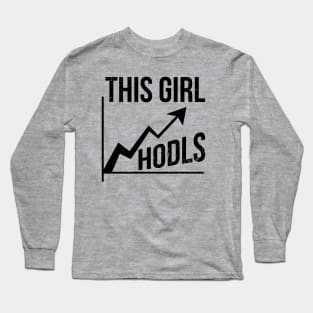 This girl HODLs to the MOON Long Sleeve T-Shirt